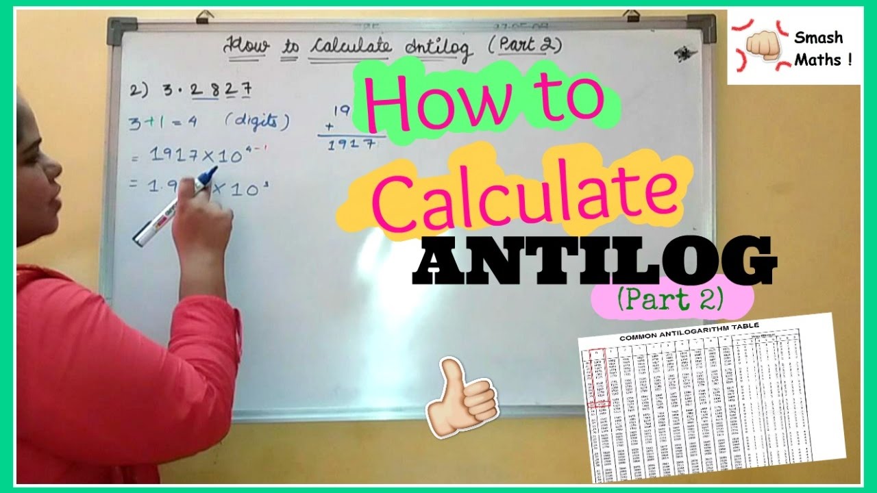 antilog on calculator